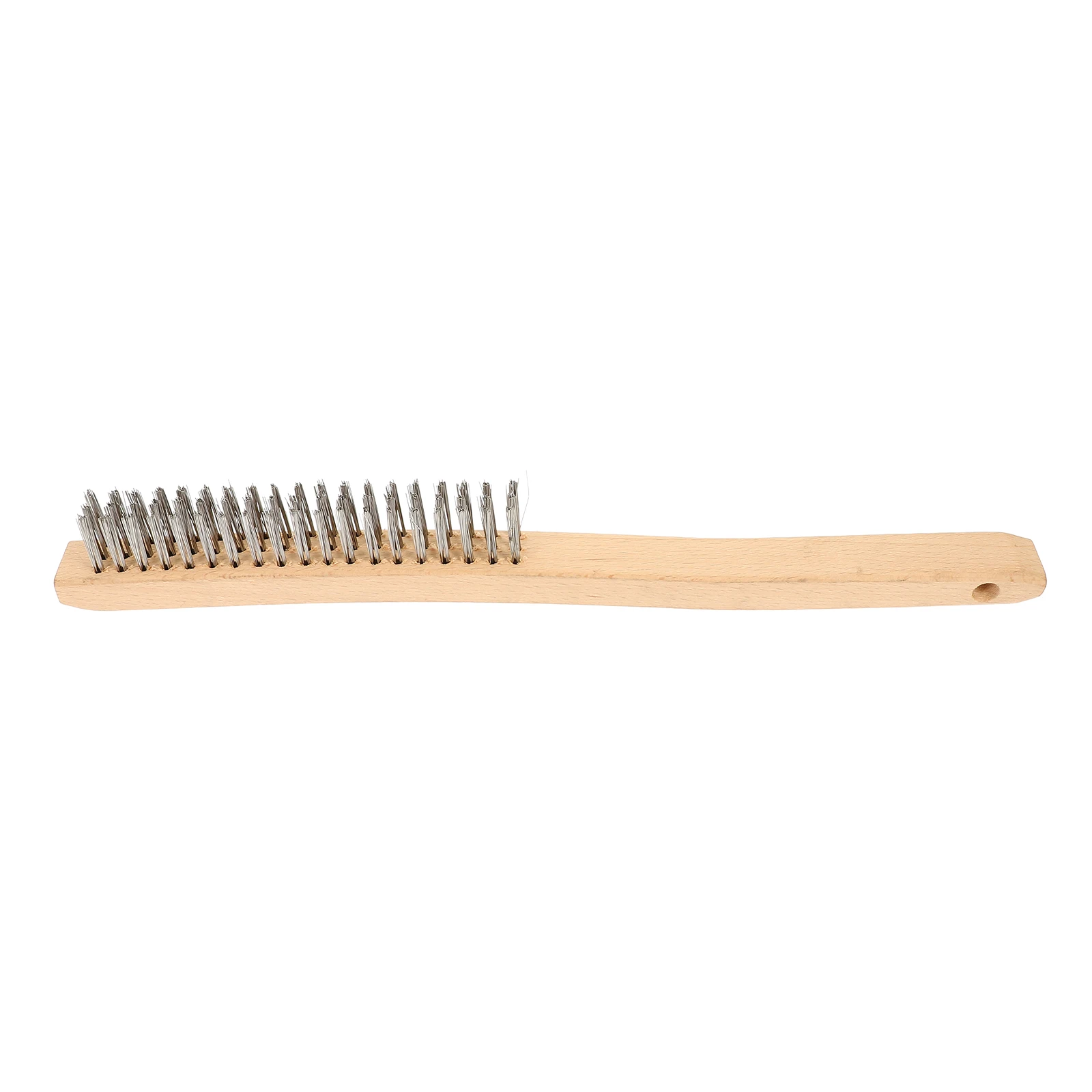 

14 Inch Stainless Steel Wire Brush Wood H for Rust Removal Cleaning Metal Surface Paint Scrubber H Tool Wire Brushes