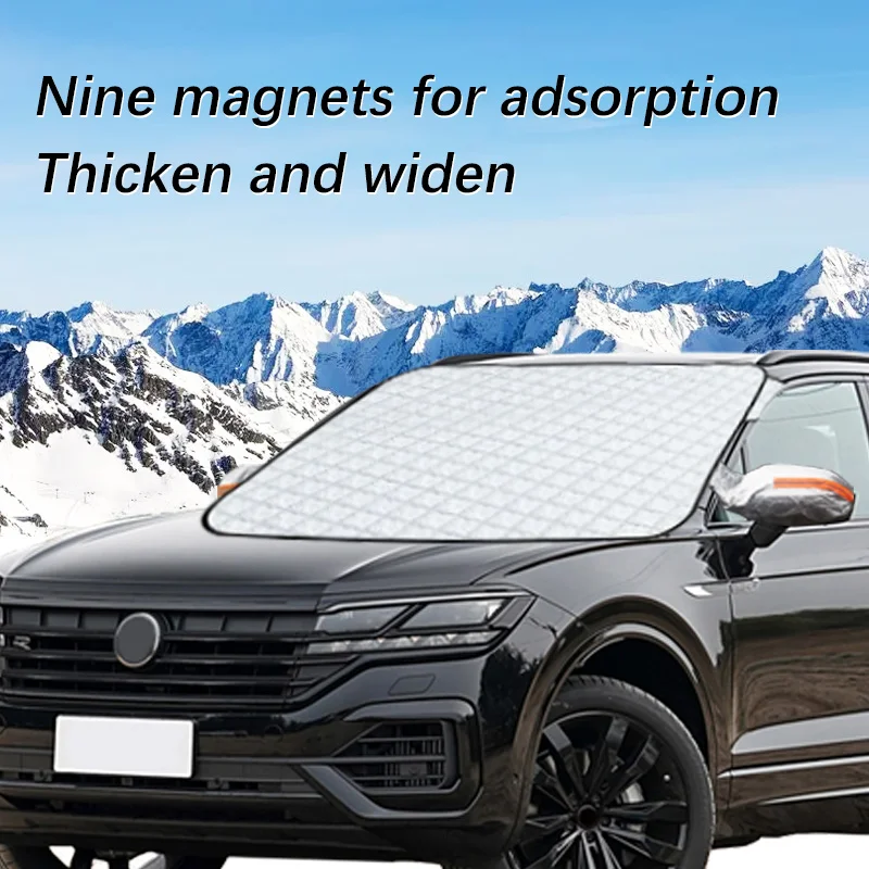 

Magnetic Car Windshield Snow Cover Winter Ice-Frost Guard Sun Shade Protector For Volkswagen Touareg Exterior Accessories