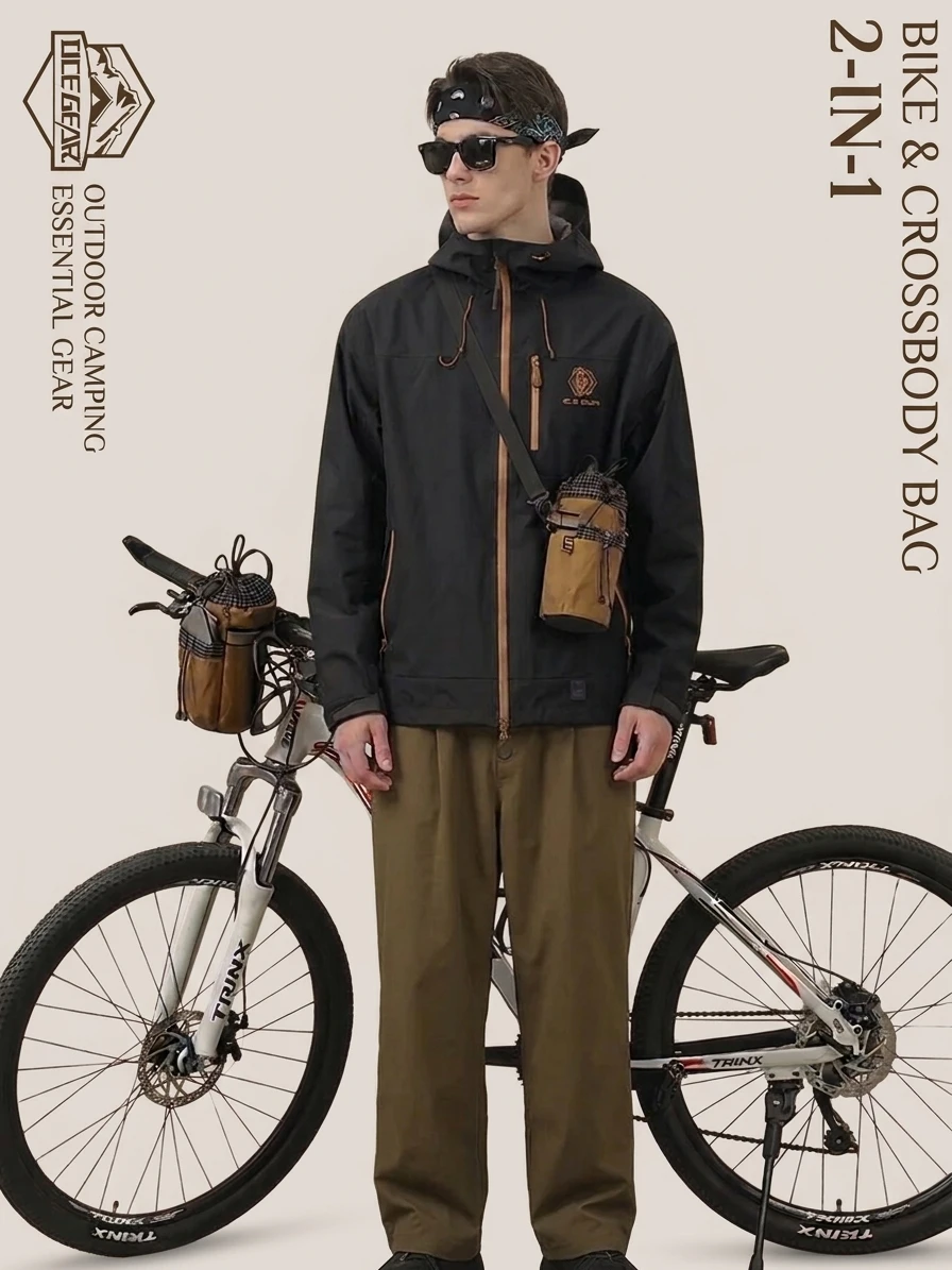 

Водонепроницаемая сумка XPAC для велосипедного руля с термоизоляцией, держателем для бутылки, тактическая наплечная сумка-кроссбоди для мужчин, для активного отдыха, велосипедная сумка для фляги