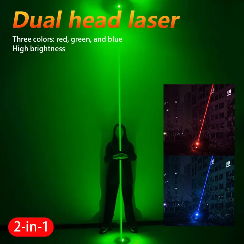 3 colors stage performance laser light Handheld Double Head Laser Lights brightness sword Halloween Christmas DJ bar laser High