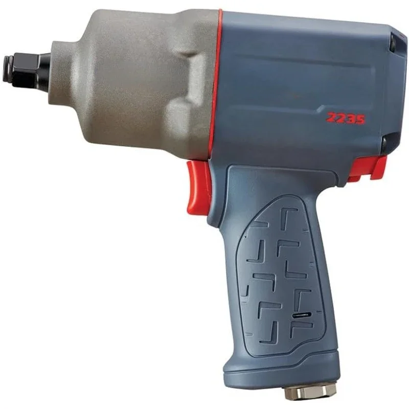 Ingersoll Rand 2235TiMAX 1/2” Drive Air Impact Wrench – Lightweight 4.6 lb Design,Powerful Torque Output Up to 1,350 ft-lbs,Gray