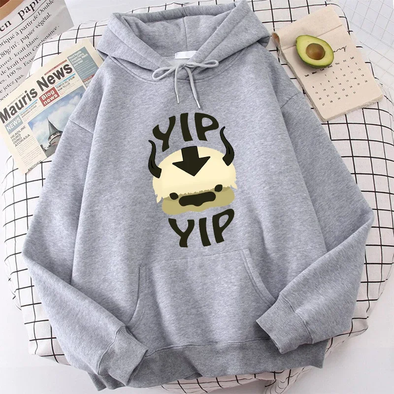 

Hoodies Appa Yip Yip Unisex Sweatshirt Avatar The Last Airbender Loose Streetwear Avatar The Last Airbender Pullover Hoody