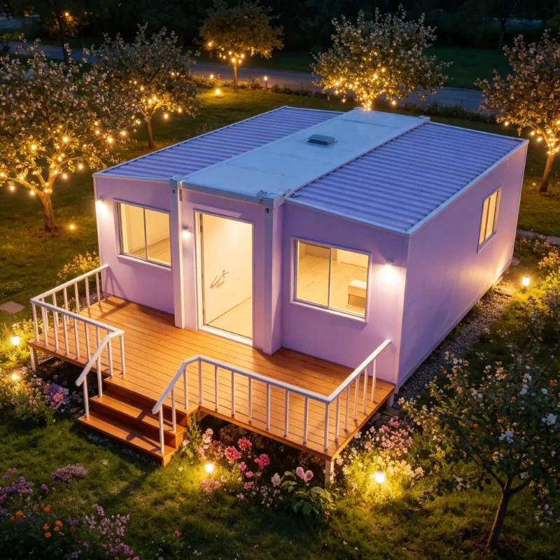 Customizable Waterproof Prefab Folding Expandable Container House Residence Modular Supermarket School  Granny Flat Wooded house