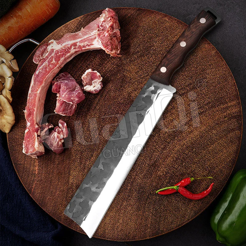 High Hardness Butcher Knife 8 inch Stainless Steel Bone Chopping Knife Thickness 4.7mm Cleaver Meat Knives Knock The Bones