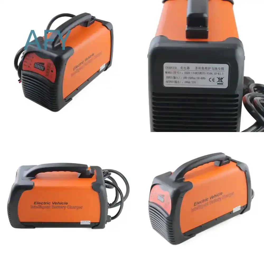 Automatic Battery Charger for Golf Cart 24V 36V 48V Maintenance Free Liquid Battery for Electric Vehicle Golf Car Replacement