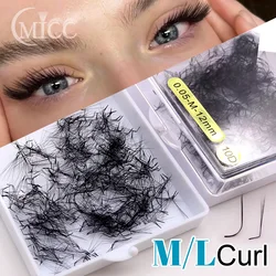 M L Special Curl 6mm 7mm Professional Loose Promade Fan Handmade Russian Volume Premade Fans Thin Pointy Base Eyelash Extension