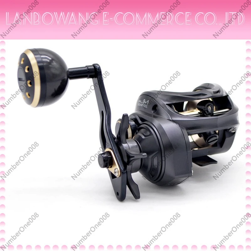 Wide Deep Spool Sea Fishing Baitcasting Reel Metal Boat Slow Jigging Wheel Luya Black Fishing Reel High Power