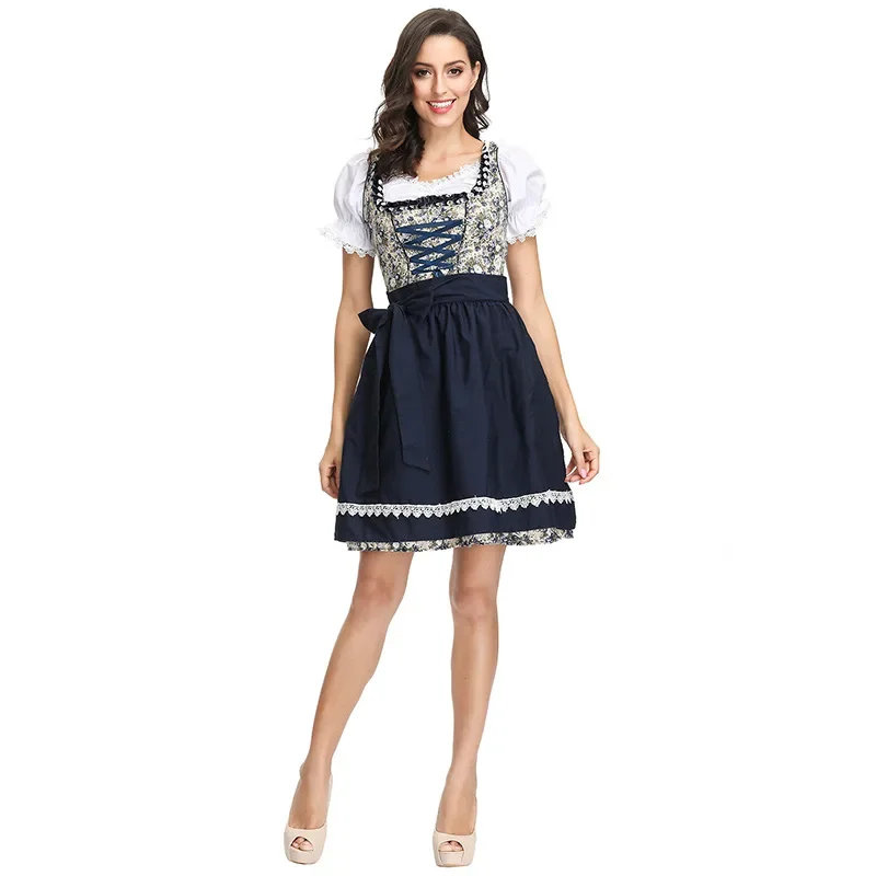 Traditionele Dirndl Bier Meisje Kostuum Duits Bavarian Oktoberfest Jurk Vrouwen Feestjurk