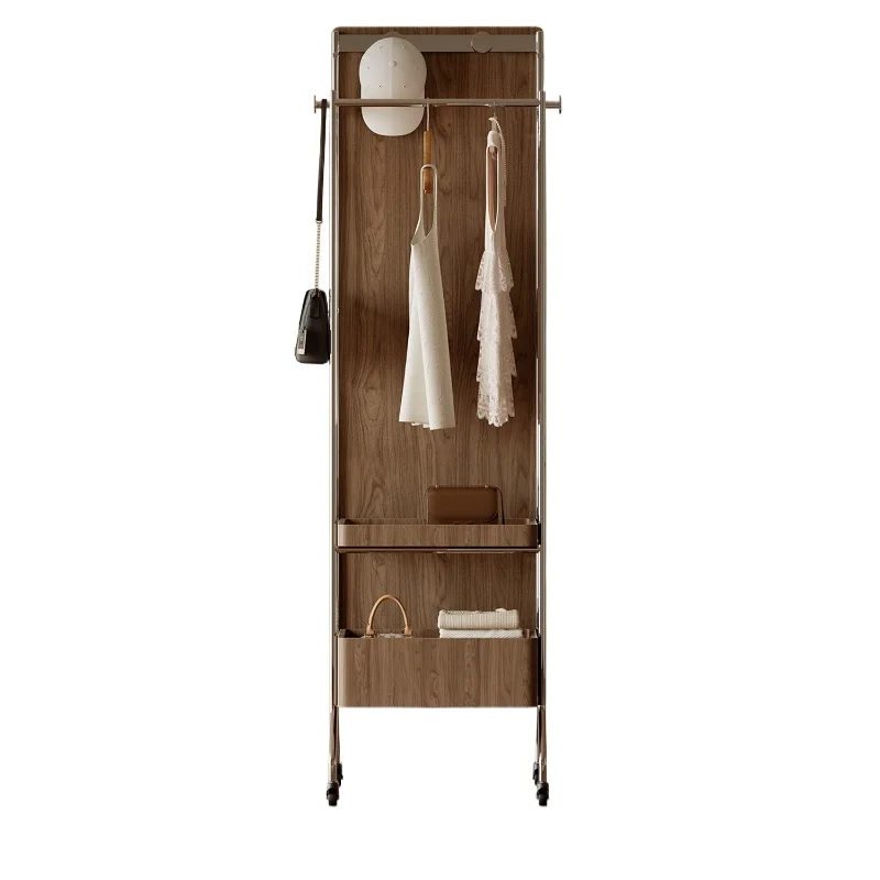 

Medieval multi-functional coat rack, full-length mirror integrated bedroom, household removable hanger