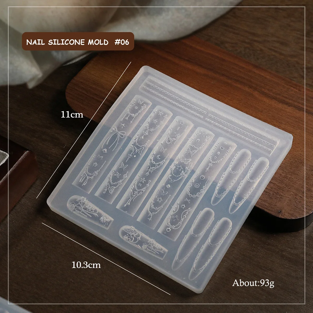 Nail Art 3D Soft Silicone Mold Carving Tool Bow Nail Art Embossing Glue DIY Design Manicure Template Nail Art Stencil Tools