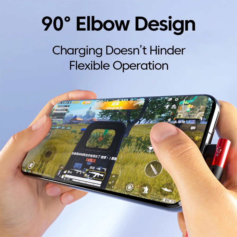 66 واط 2 في 1 USB إلى نوع C شحن سريع الكوع كابل USB C/إضاءة/مايكرو سوبر تهمة كابل الهاتف آيفون 17 16 سامسونج POCO