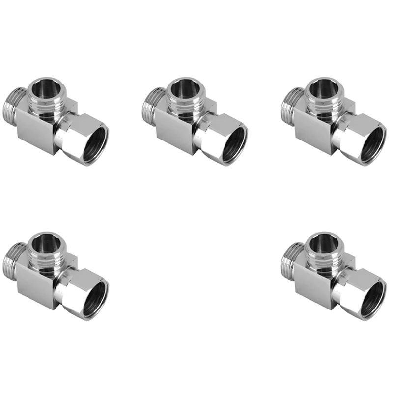 

A76K 5X латунный 3-ходовой переходник для воды, быстрая установка, ванная комната, душ, биде, сменный угол клапана, разъем