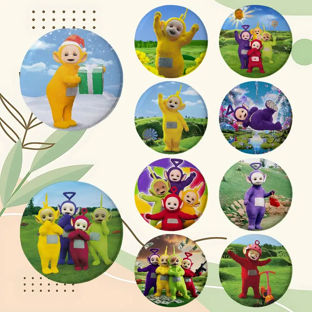 Mignons badges T-Teletubbies, broche en émail, broche de dessin animé pour sac à dos et vêtements