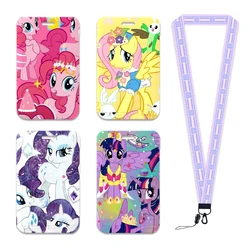 My Little Pony ID Card Holders Lanyard Anime Credit Card Badge Holder Girl Retractable Clip Business Cardholder Key