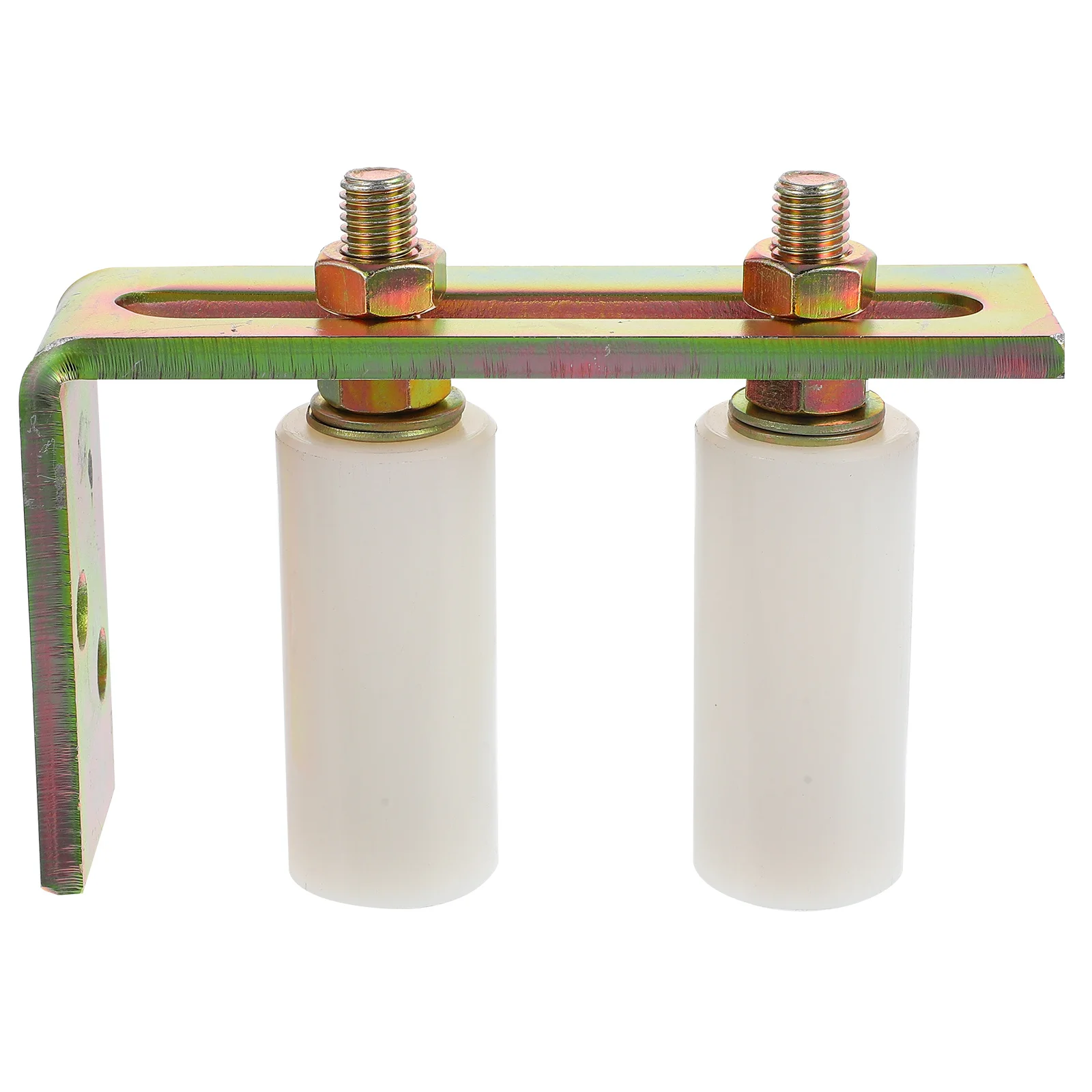 

Adjustable Sliding Gate Roller Guide Nylon Double Bearing Heavy Duty Steel Support Assembly For Rolling Gates Slide Door