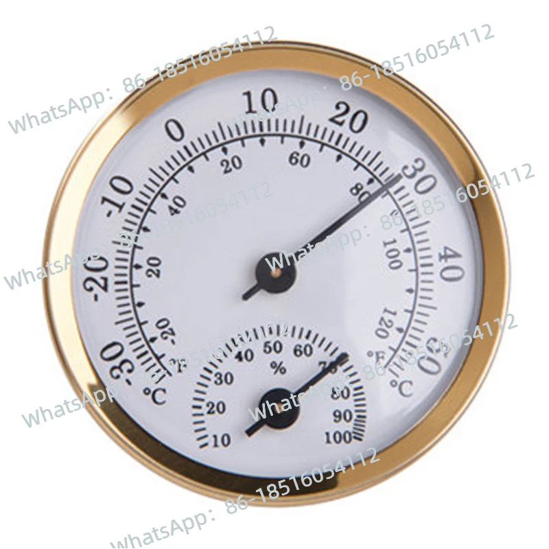 

5CM small dial refrigerator high-precision thermohygrometer vehicle temperature and humidity meter