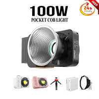 Yidoblo ZC-100 BI 100W COB LED Light Photography Lighting APP Control Pocket Lights+softbox Battery optinal Photo/Video Shooting