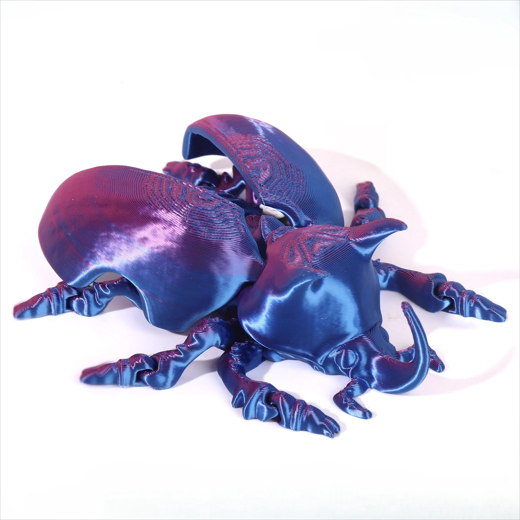 3D Printed Beetle Dung Beetle Rhinoceros Beetle One-piece Formed with Movable Joint Figurine Collectible for Children's Gift