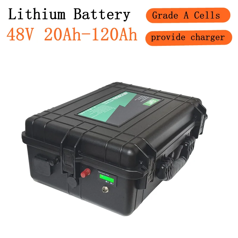 

48V Lithium Battery 20Ah 30Ah 100Ah 120Ah BMS 13S for 4KW 5KW Solar System Backup Powe inverter golf cart