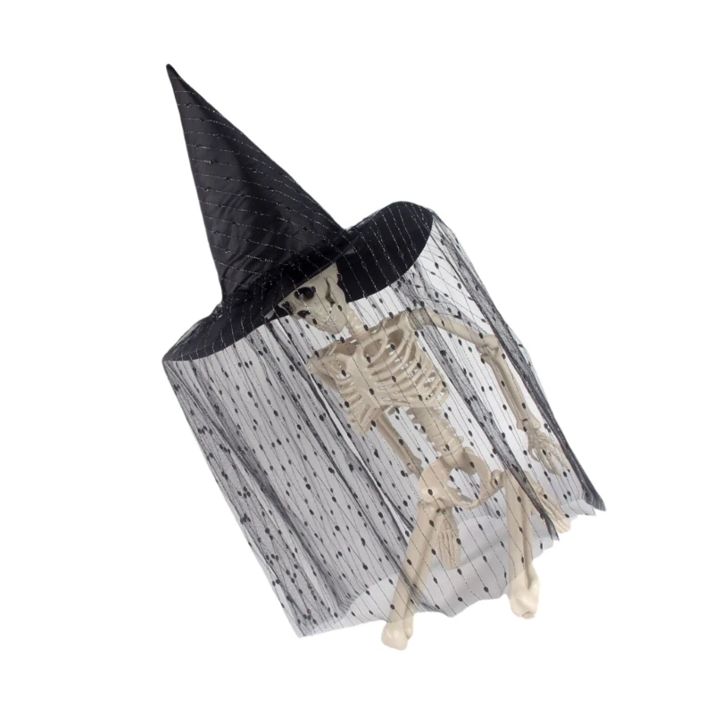 Retro Witch Hat Party Accessory Unique Glitter Cobweb Wizard Hat Fashion Accessory