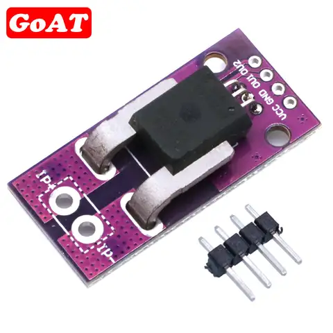 Capteur de courant à effet Hall 50a, Module linéaire analogique AC DC 3.3V-5V ACS758 ACS758LCB-050B, haute précision pour connecteur Arduino RC