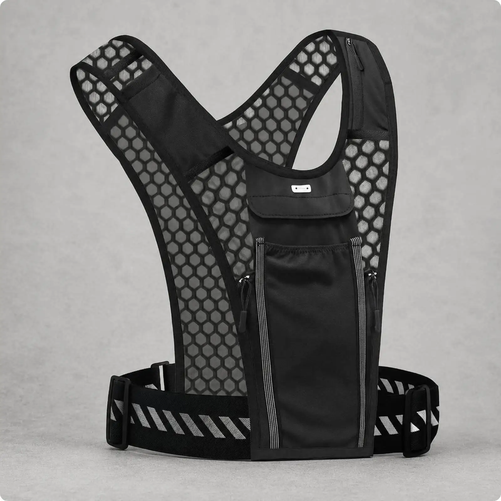 Running Vest Backpack Breathable Polyester Wide Straps Stable Fit for Marathon Training and Cycling