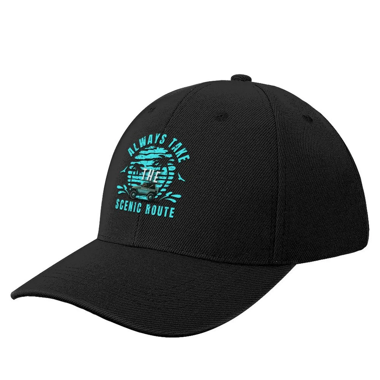 

Always Take The Scenic RouteCap Baseball Cap Hood summer hat western Hat Wild Ball Hat Men's Baseball Women's