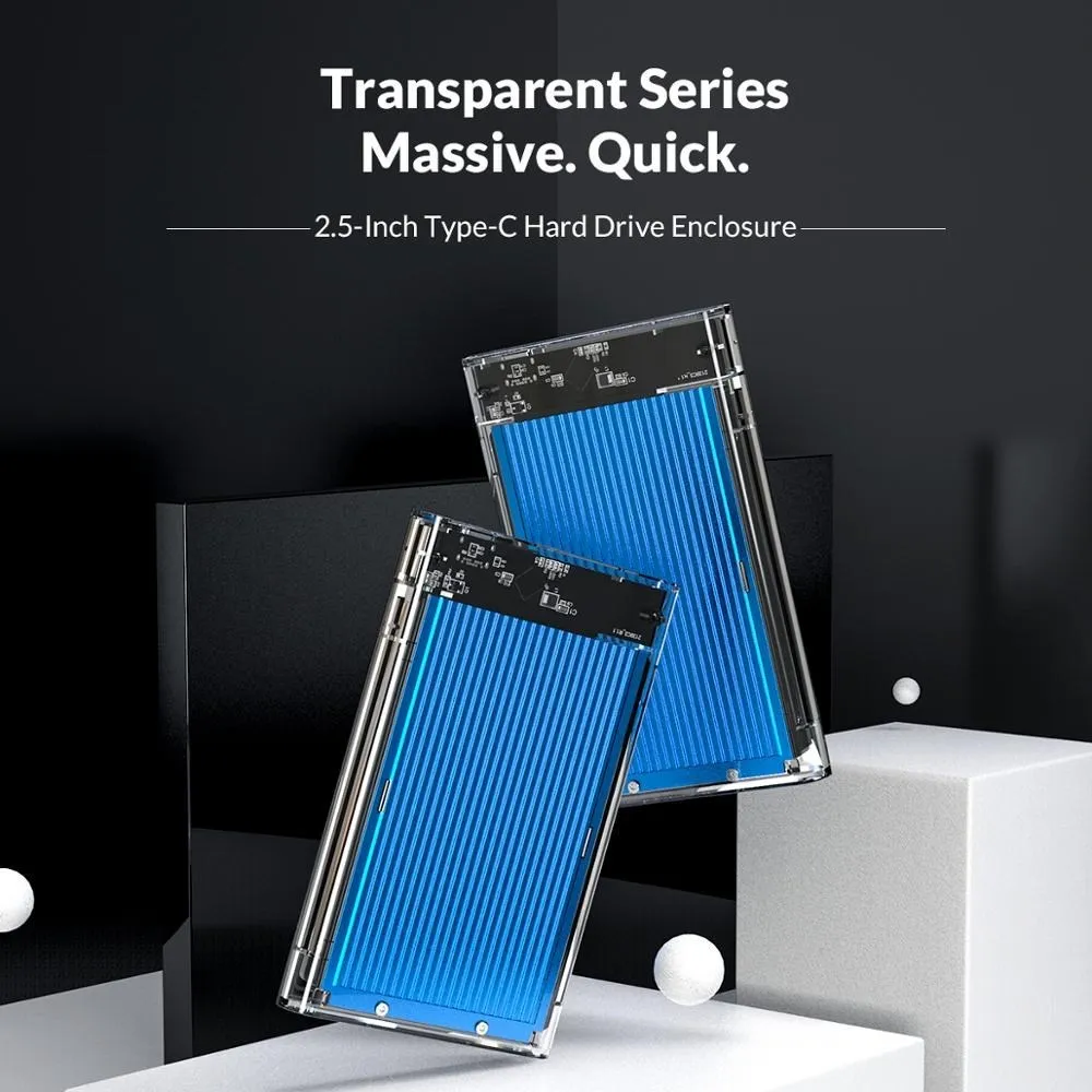 ORICO USB3.1 Gen1ประเภท C HDD กล่องฝาปิด USB3.0 HDD ภายนอกกล่องฝาปิด5Gbps สำหรับ Windows/Mac