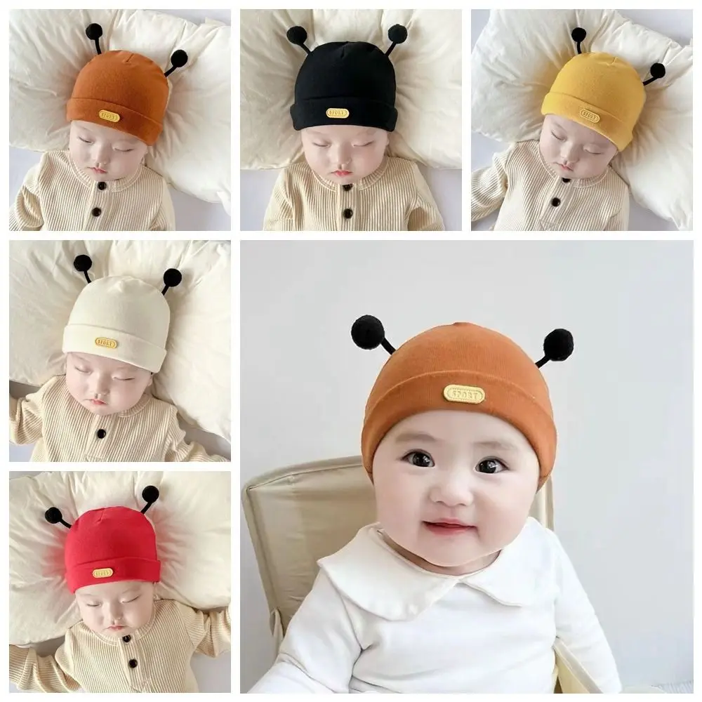 Gorros de muselina sin hueso de algodón, gorros bonitos para recién nacidos de 0 a 12 meses, gorro Fetal suave de Color sólido para bebé, Hospital