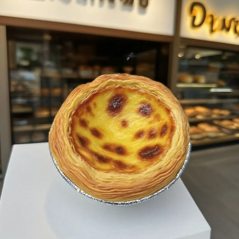 

Giant egg tart sculpture ornament, wall decoration of large shopping mall stores