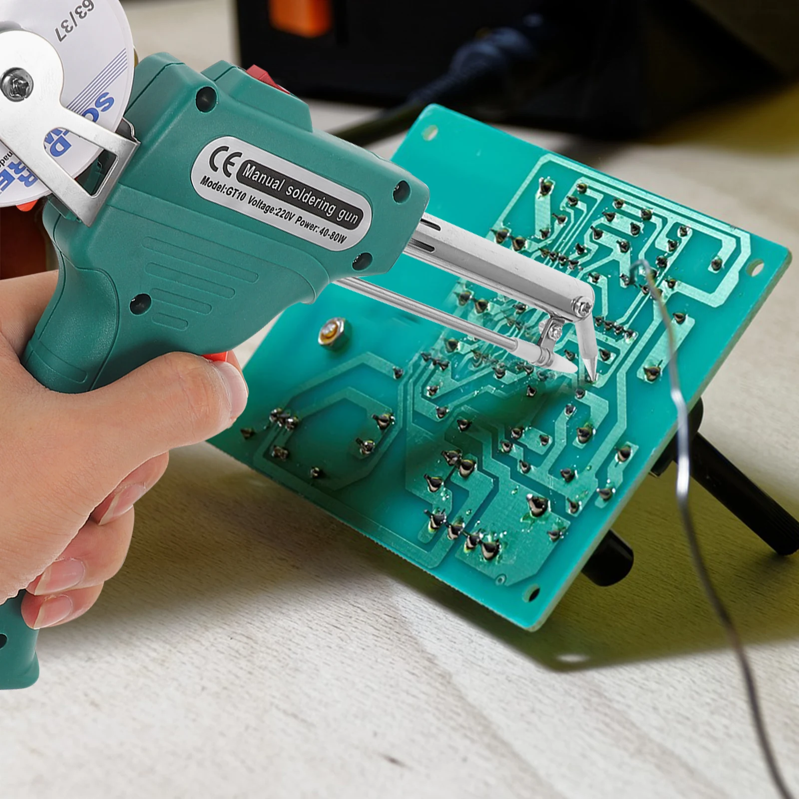 

Soldering Iron Kit Outer Heated Solder Gun Handheld Electronics Circuit Board Repair Portable Welding Accessories Tool