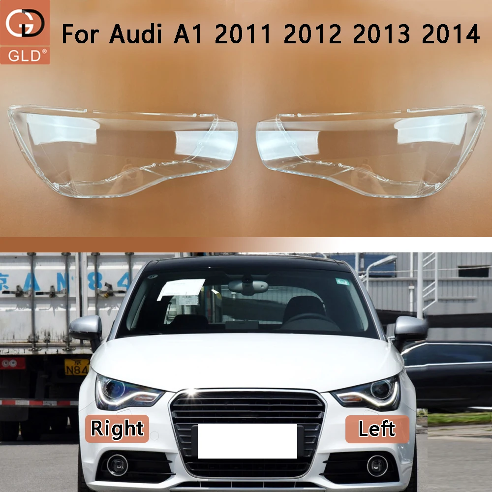 

For Audi A1 2011 2012 2013 2014 Headlight Cover Transparent Lampshade Lamp Case Headlamp Shell Plexiglass Replace Original Lens