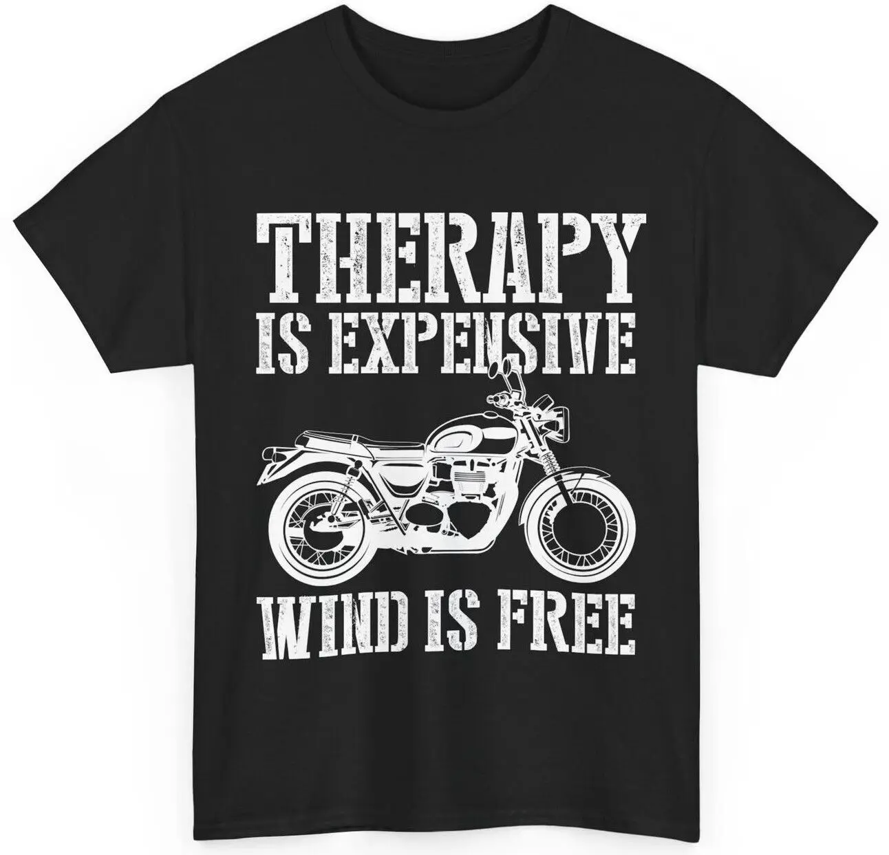 Motorcycle Shirt, Therapy Is Expensive Wind Is Free Tee, Motorbike Rider Shirt