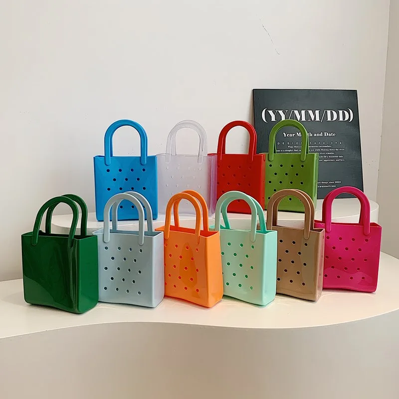 

PVC Jelly Bag Creative Fashion Women's Handbag, Beach Vacation Bag Small Handbag
