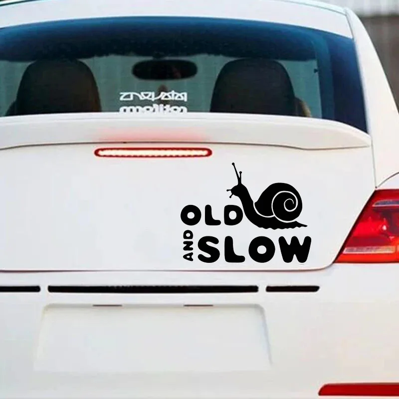 

Car Vinyl Decal Old and Slow Snail Sticker Waterproof Removable for Car Motorcycle Laptop Auto Body Decoration