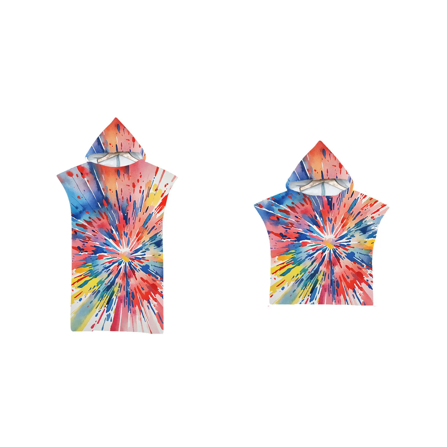 

Abstract Radial Spirals Hooded Towel Poncho for Adult Kid,Beach Swim Changing Robe,spa Surf,Holiday Birthday Gift,Drop Shipping