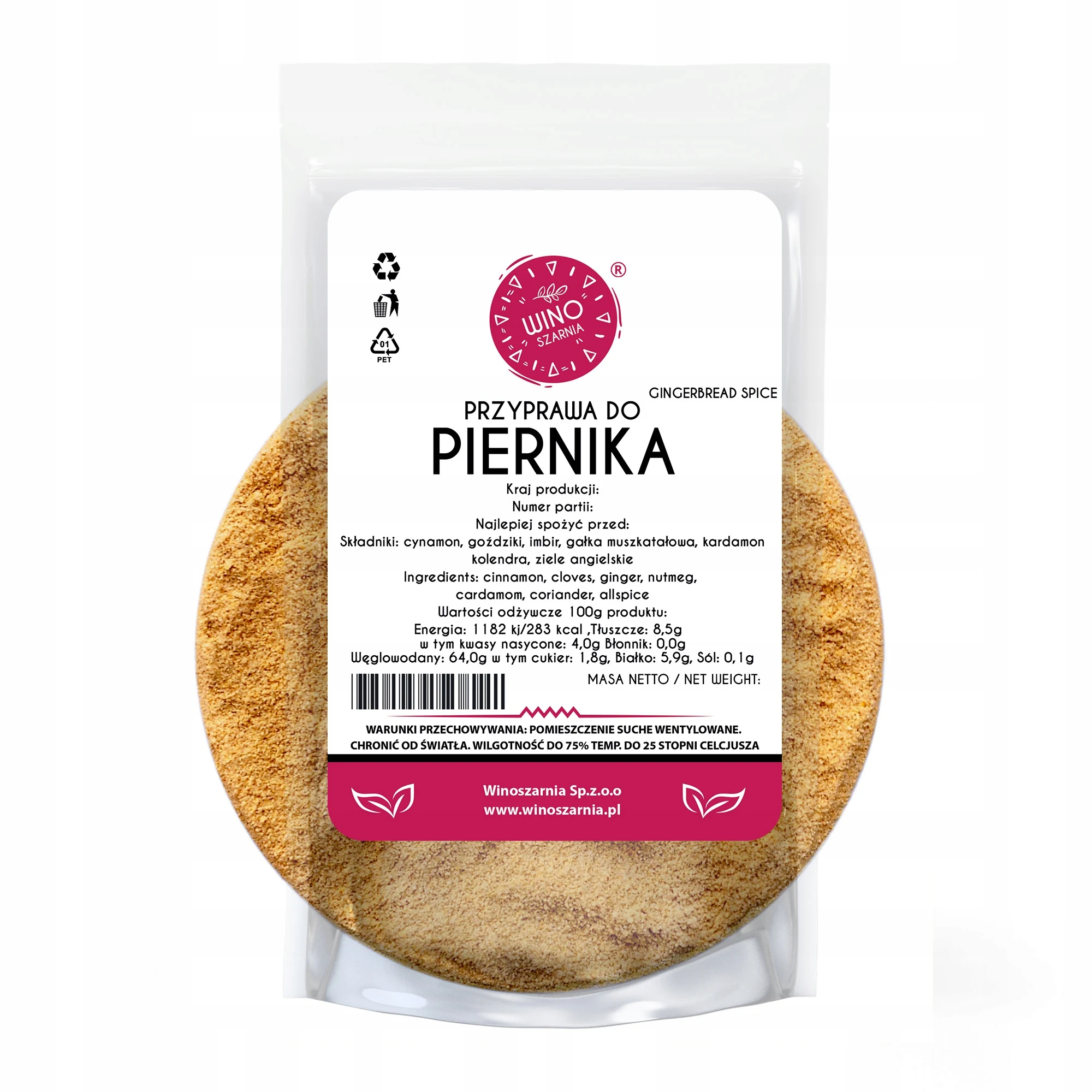 Assaisonnement pain d'épices aromatiques sans farine 200g