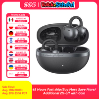 QCY Crossky C50 Open Ear Wireless Earbuds Bluetooth 6.0 Comfort Clip On Sports Earphone 4 Mic AI Clear Call Bass Boost Headphone