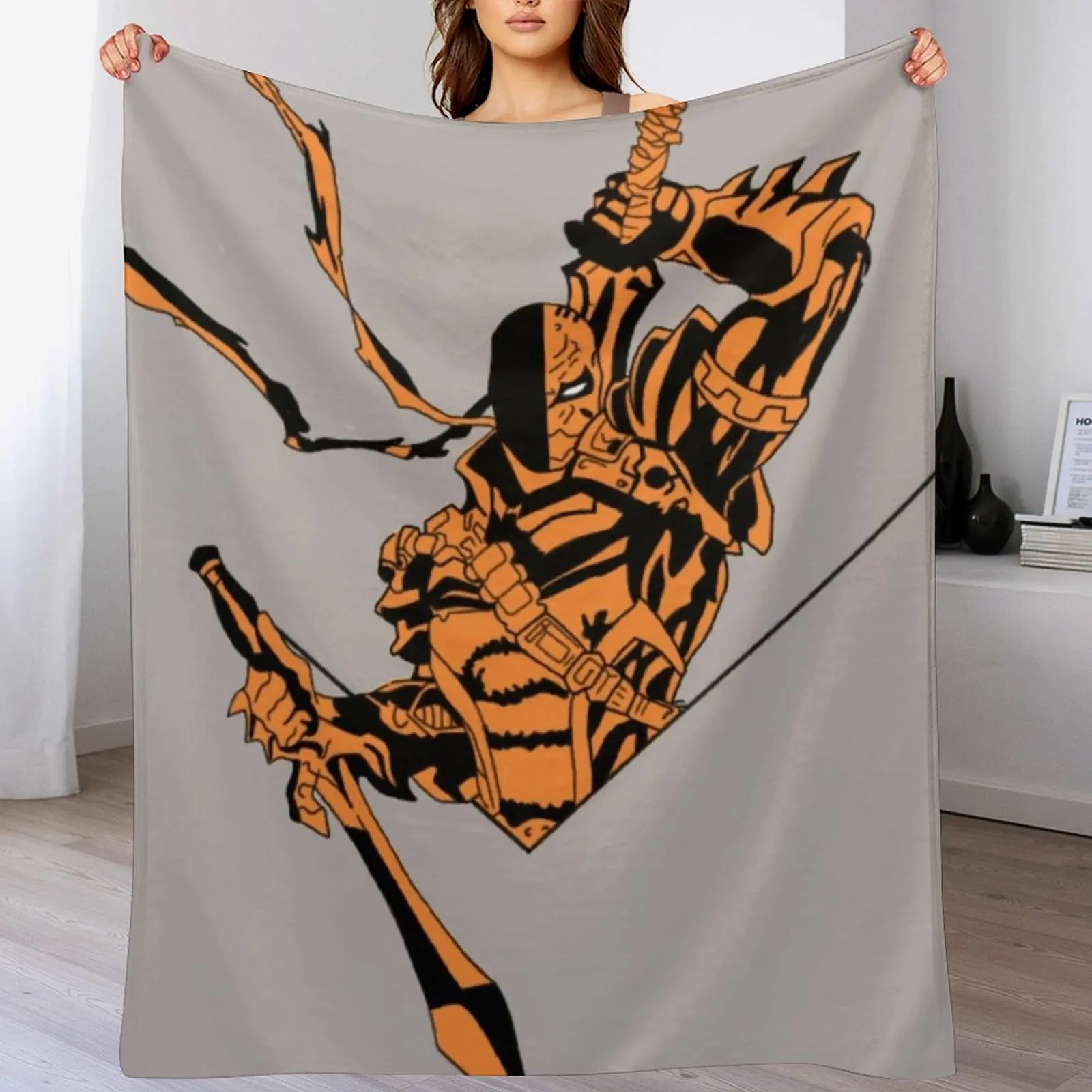 

Deathstroke Slade Wilson Throw Blanket manga Luxury Blankets For Sofas heavy to sleep Blankets