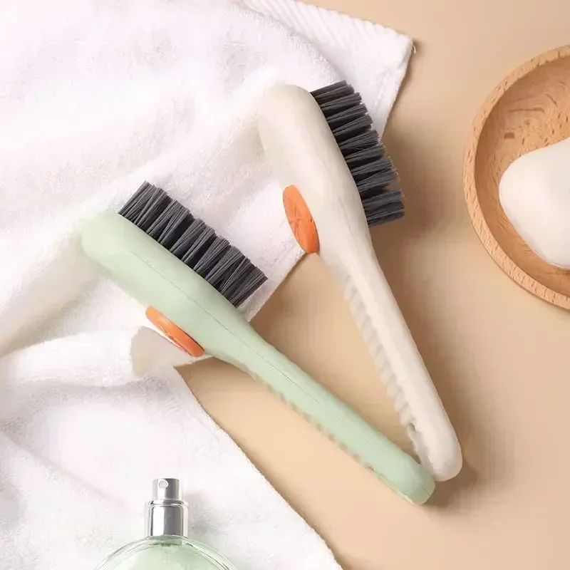 Automatic Liquid Discharge Shoes Brush Multifunction Deep Cleaning Soft Bristles Household Cleaning Brush Laundry Cleaning Tool
