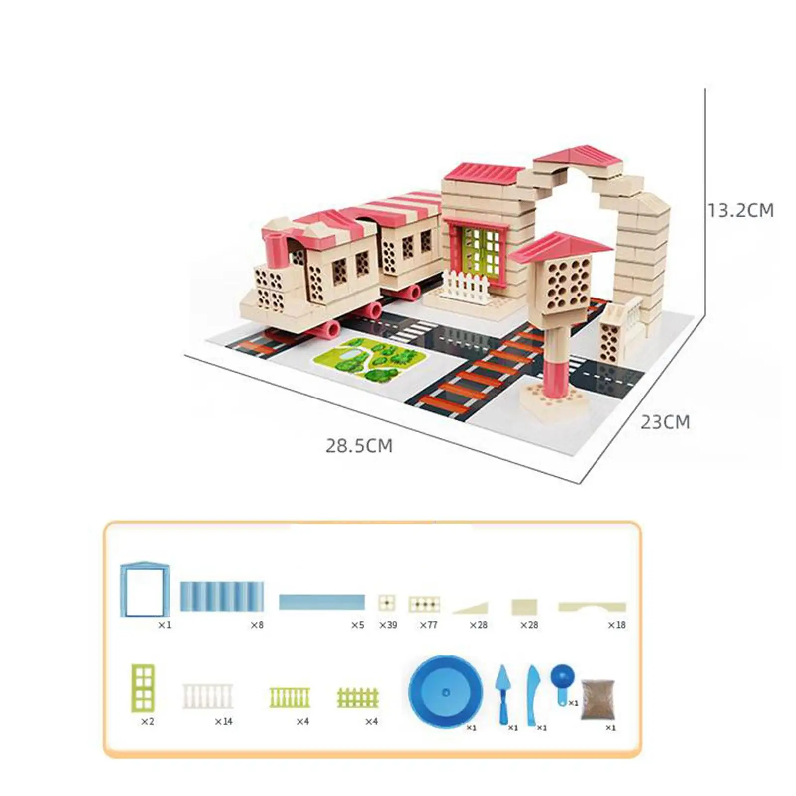 

feelfreeau Building Bricks Kits Bricks Puzzle Simulation Cement for Toddlers