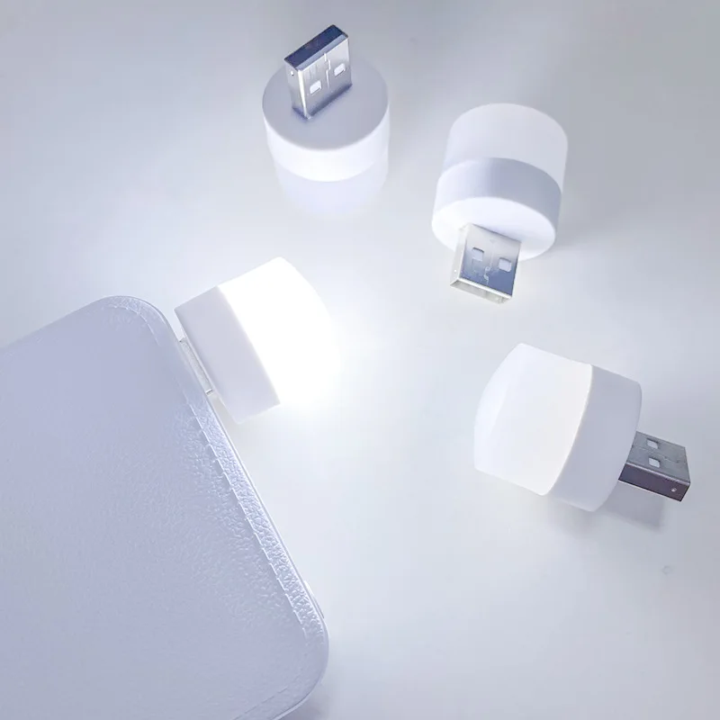 7PCS USB Plug Lamp Mini Night Light Computer Mobile Power Charging Small Book Lamps LED Eye Protection Light Desk Lighting