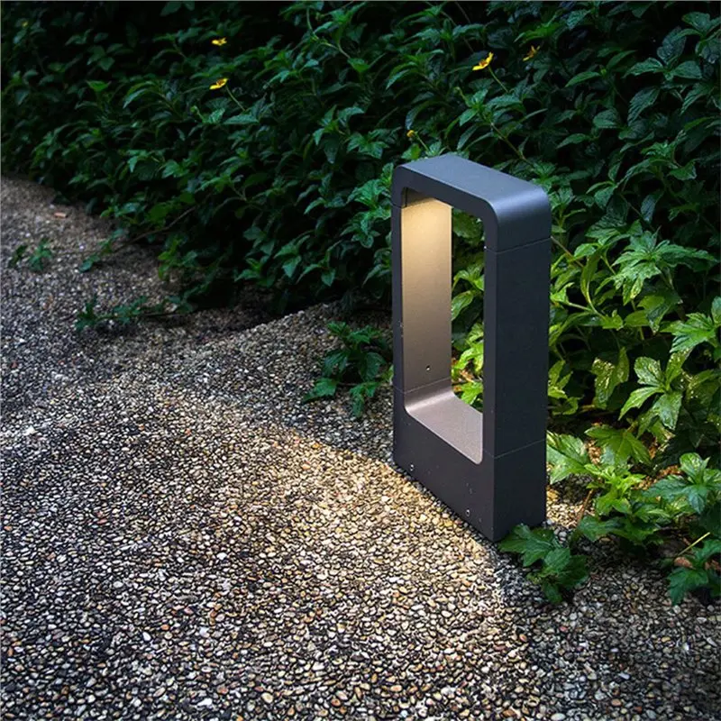 A76I-Aluminum LED Column Light-IP54 Waterproof 7W Modern Outdoor Courtyard Lamp