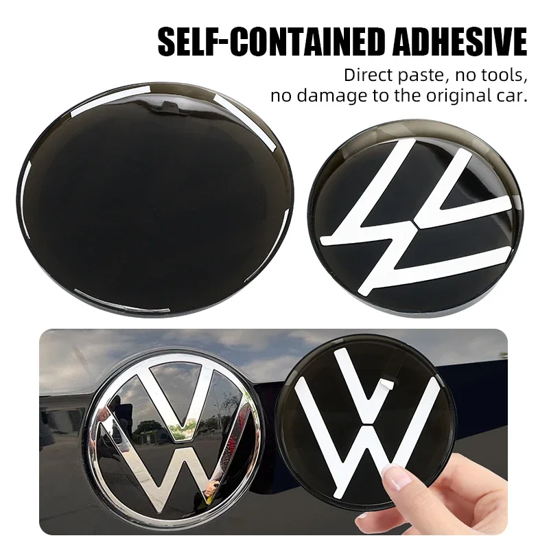 Car Modification Logo Sticker Not Affect ACC Front Rear Emblem Badges Cover For VW Volkswagen Golf MK6 MK7 MK8 TIGUAN POLO