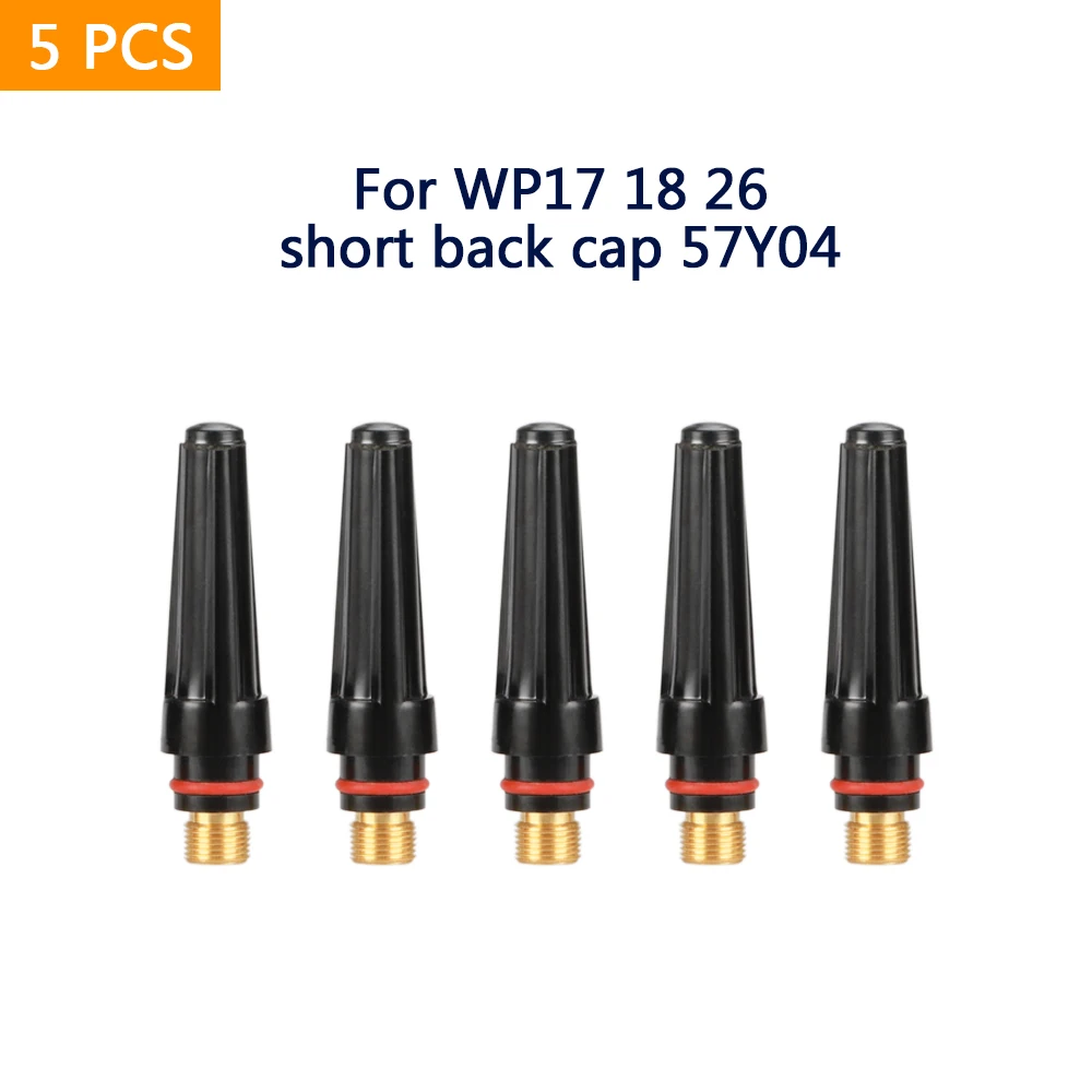 

5/PCS TIG Back Caps Long back cup Medium Back Cup Short Back Cup 57Y02 57Y03 57Y04 Fit SR PDA DB WP 17 18 26 TIG Welding Torch