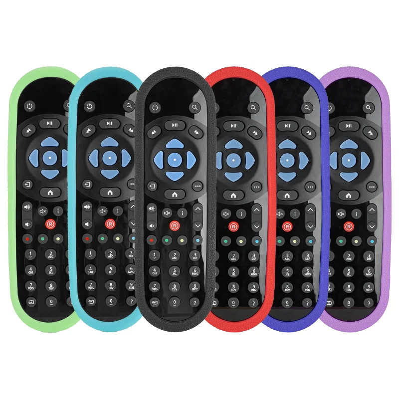 Silicone Remote Control Case Compatible With Sky Q TV Remote Shockproof Protective Shell Cover With a Lanyard