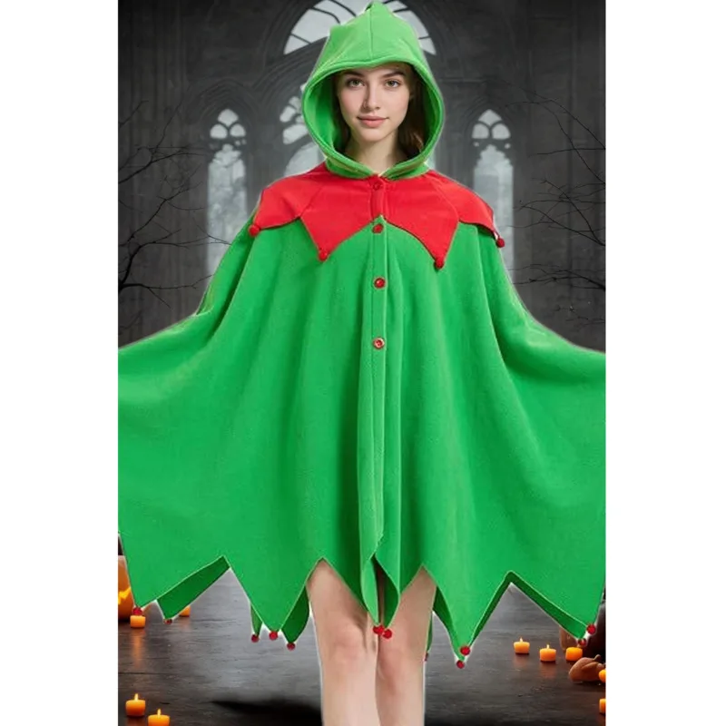 christmas-cosplay-costume-elf-costume-cloak-adult-women-christmas-green-tree-costume-halloween-costume-christmas-elf-cosplay