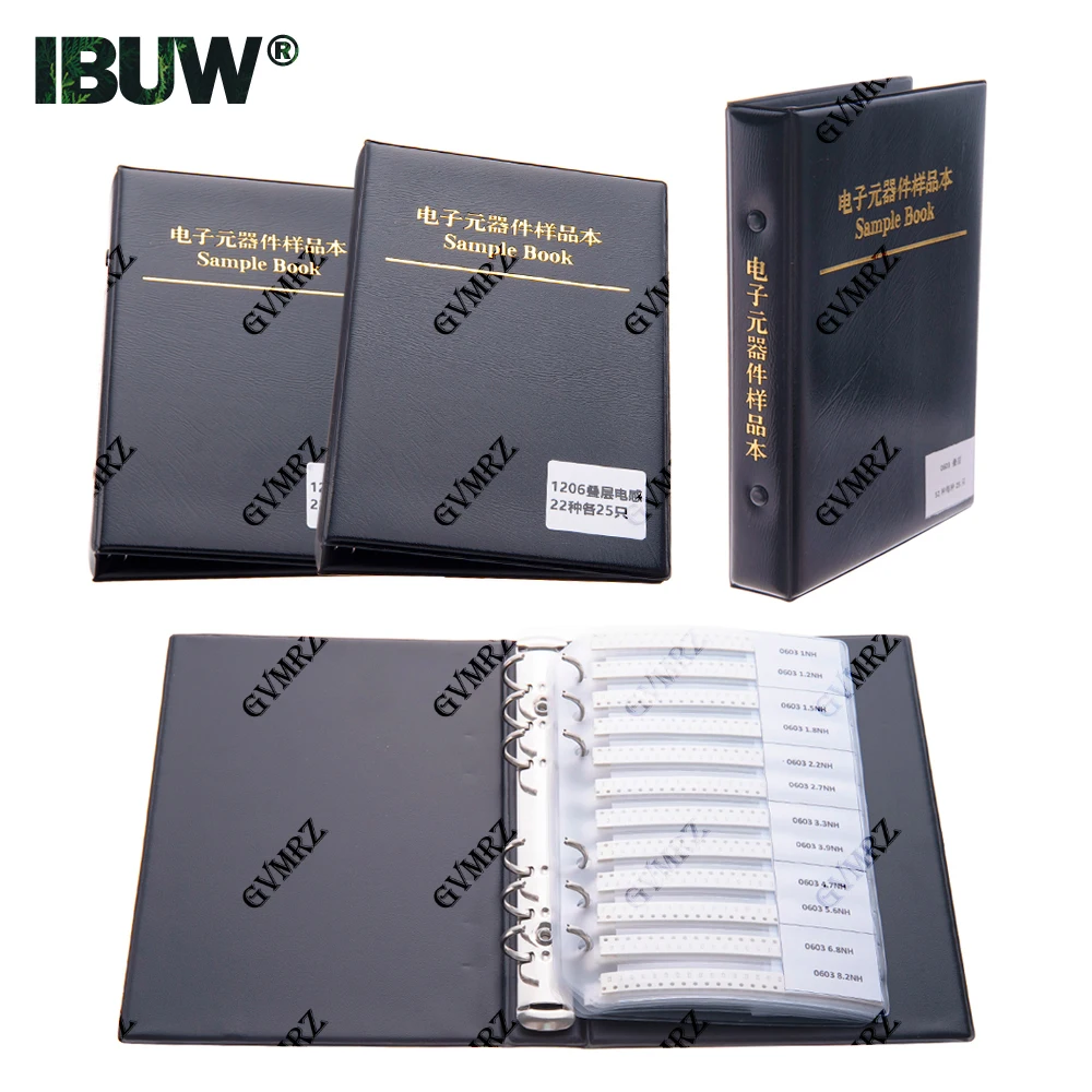 22/38/42/44/52Values 0402 0603 0805 1206 Multilayer Ceramic Inductor  Stackup Inductor SMD Sample Book