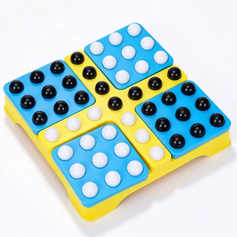 Black White Chess Five in A Row Orbital Logic Strategy Board Games For Adults & Kids Family Travel Party Fun Entertainment view 4