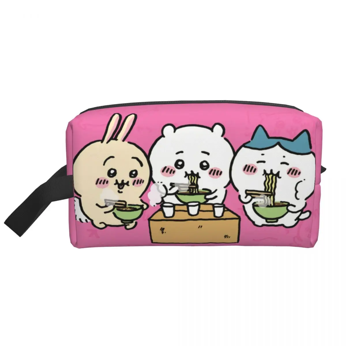 Custom Travel Cute Chiikawa Anime Toiletry Bag Cute Popular Manga Cosmetic Makeup Organizer Women Beauty Storage Dopp Kit Case